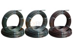 Rura RHDPE 40 x 3,7 mm czarna/paski czerwone