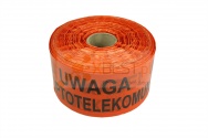 Taśma ostrzegawcza UKO pomarańczowa sz.10cm dł.500m